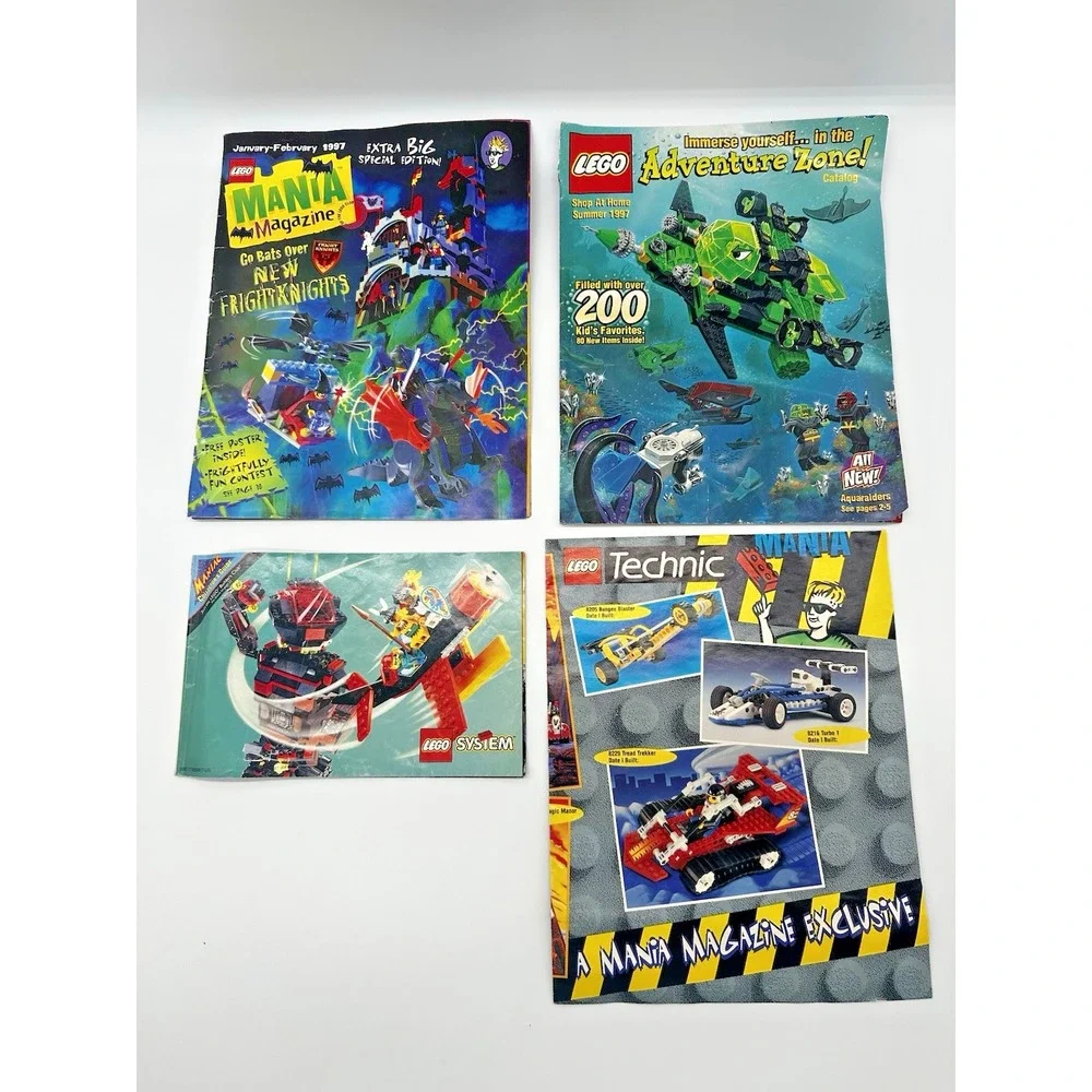 Vintage LEGO Mania Magazine Fright Knights 1997 Aquazone Catalog Guide Lot